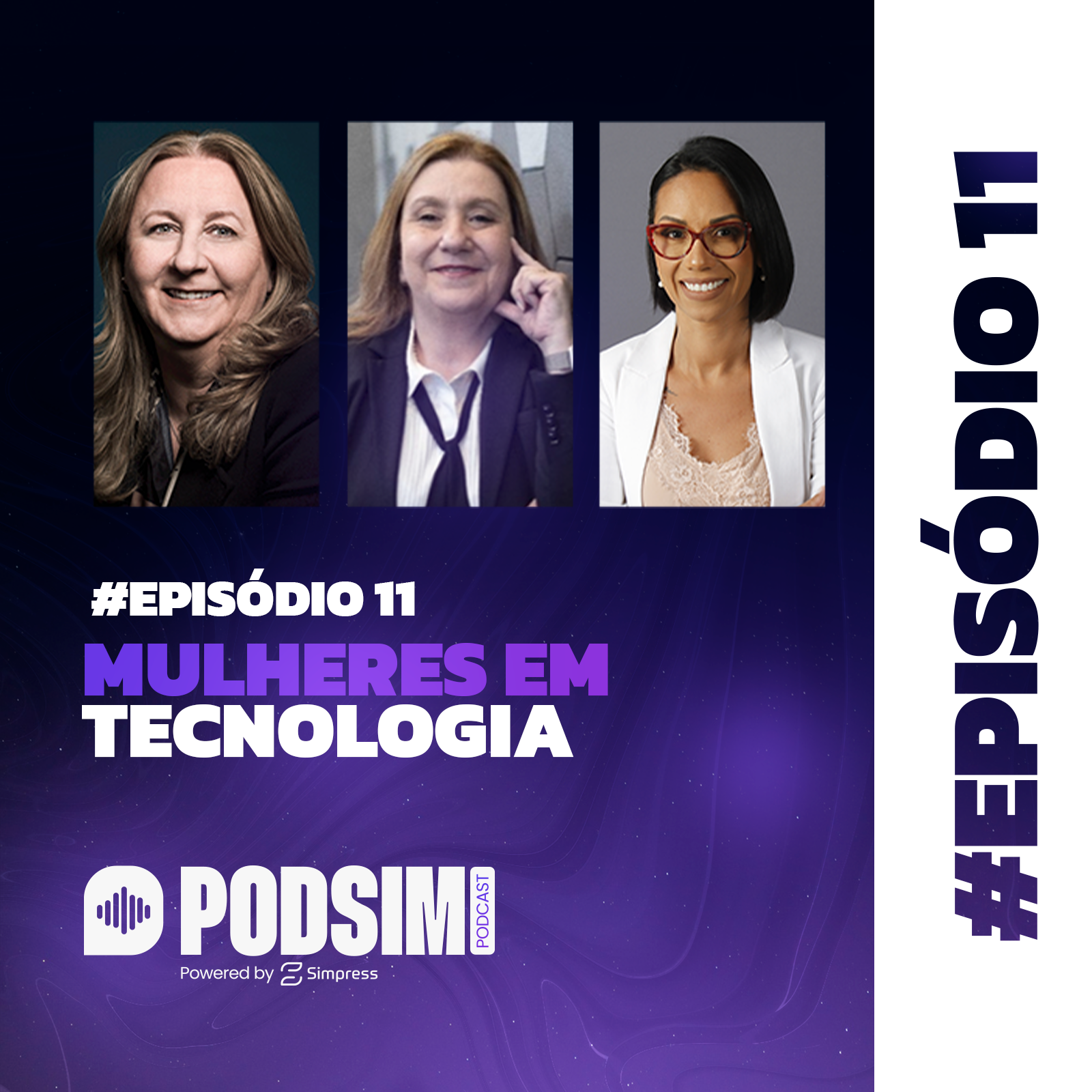 capa do episódio 10 do podsim podcast sobre mulheres em tecnologia