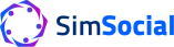 logo do programa social da simpress, o simsocial