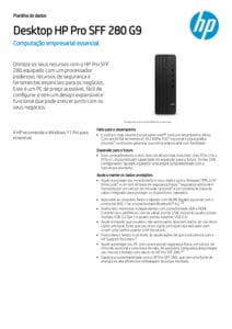 | HP 280 G9 SFF pdf